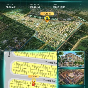 Bán Căn Liền Kề TL35-45 Phân Khu Tương Lai Dự Án Vinhomes Hóc Môn Đường Tương Lai 35 Diện Tích 50m2