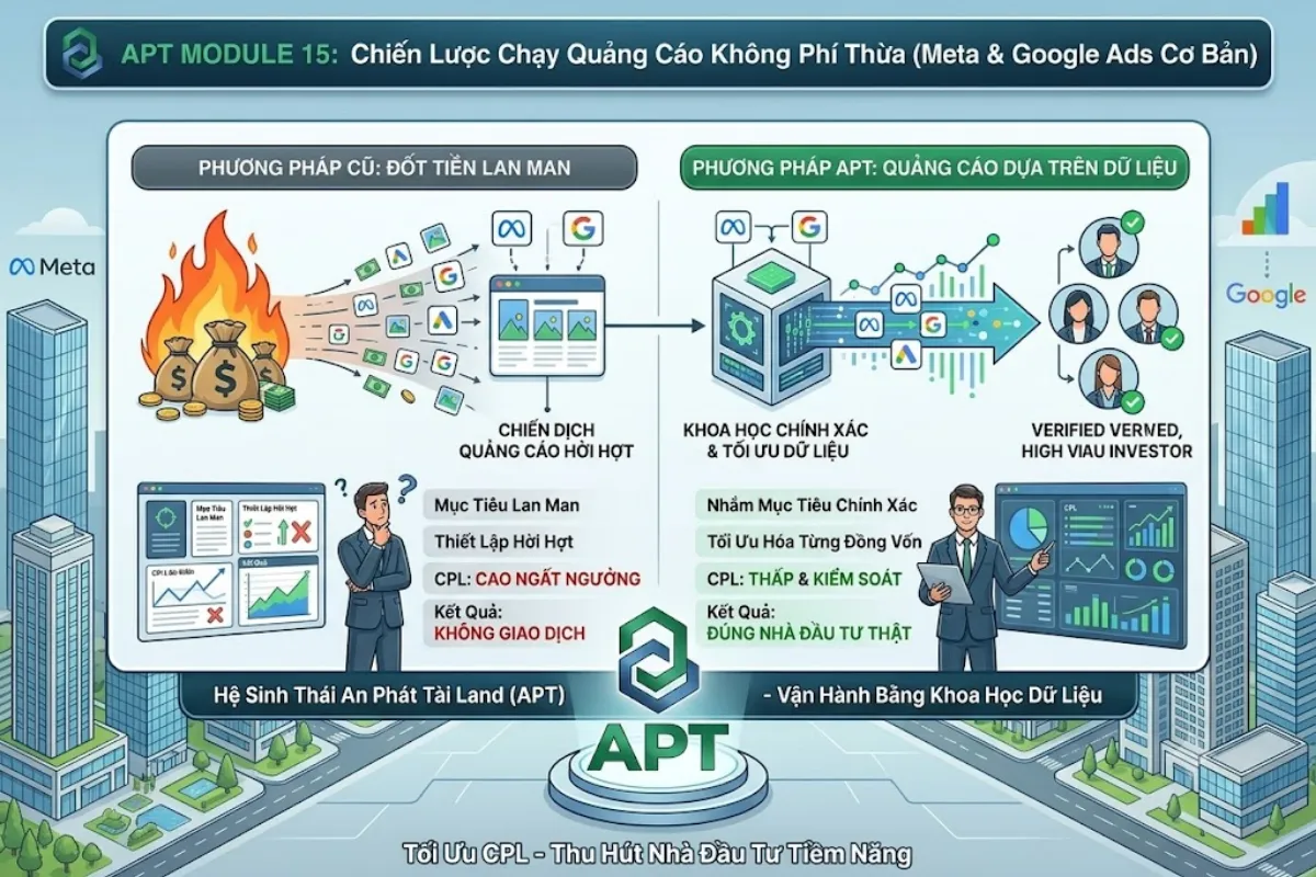 Chạy Quảng Cáo BĐS Không Phí Thừa Meta Google
