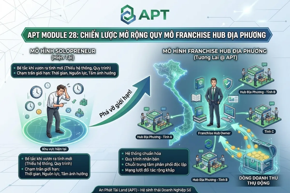 Mở Rộng Quy Mô Franchise Hub Địa Phương BĐS