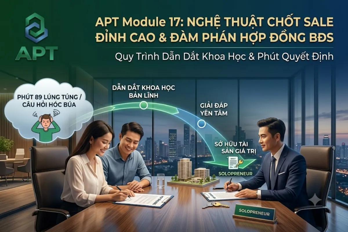 Nghệ Thuật Chốt Sale Đỉnh Cao & Đàm Phán Hợp Đồng BĐS