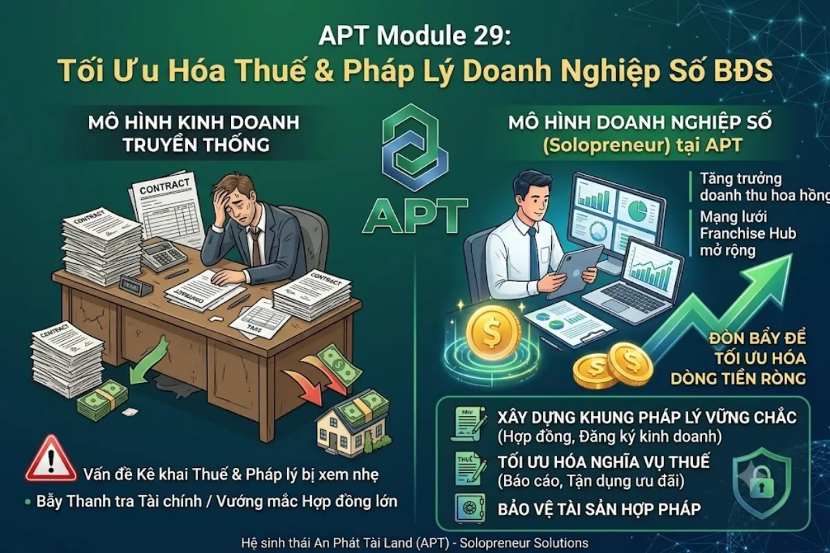 Tối Ưu Hóa Thuế & Pháp Lý Doanh Nghiệp Số BĐS