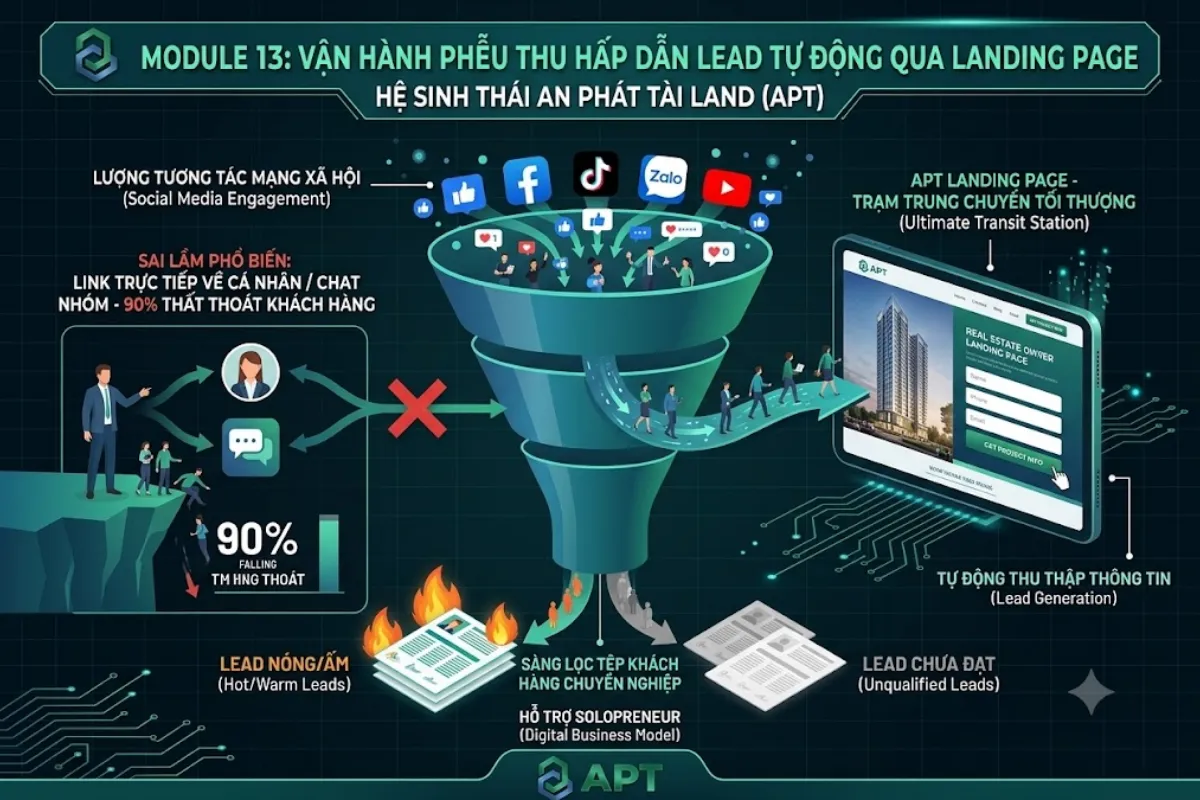 Vận Hành Phễu Thu Hấp Dẫn Lead Tự Động Qua Landing Page