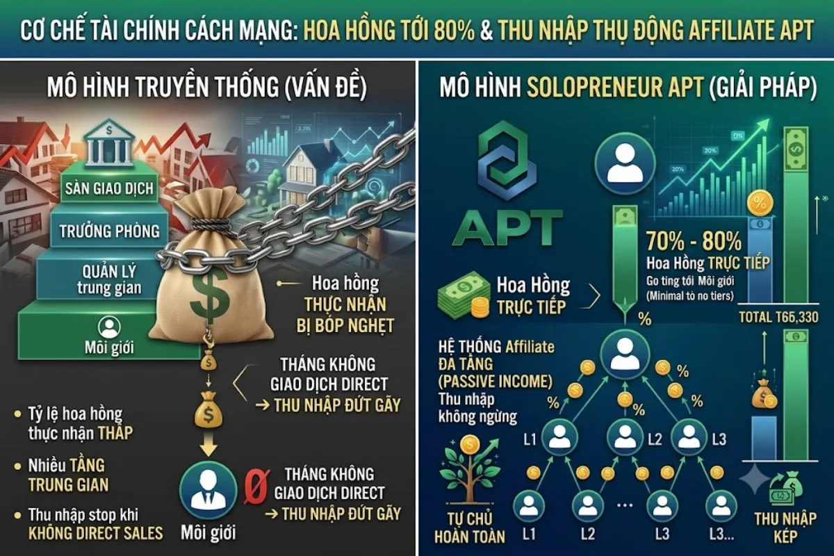 Hoa Hồng 70% - 80% & Thu Nhập Affiliate BĐS An Phát Tài