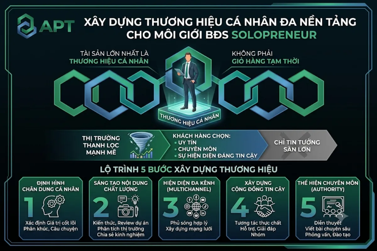 Xây Dựng Thương Hiệu Cá Nhân Đa Nền Tảng Cho Môi Giới BĐS Solopreneur