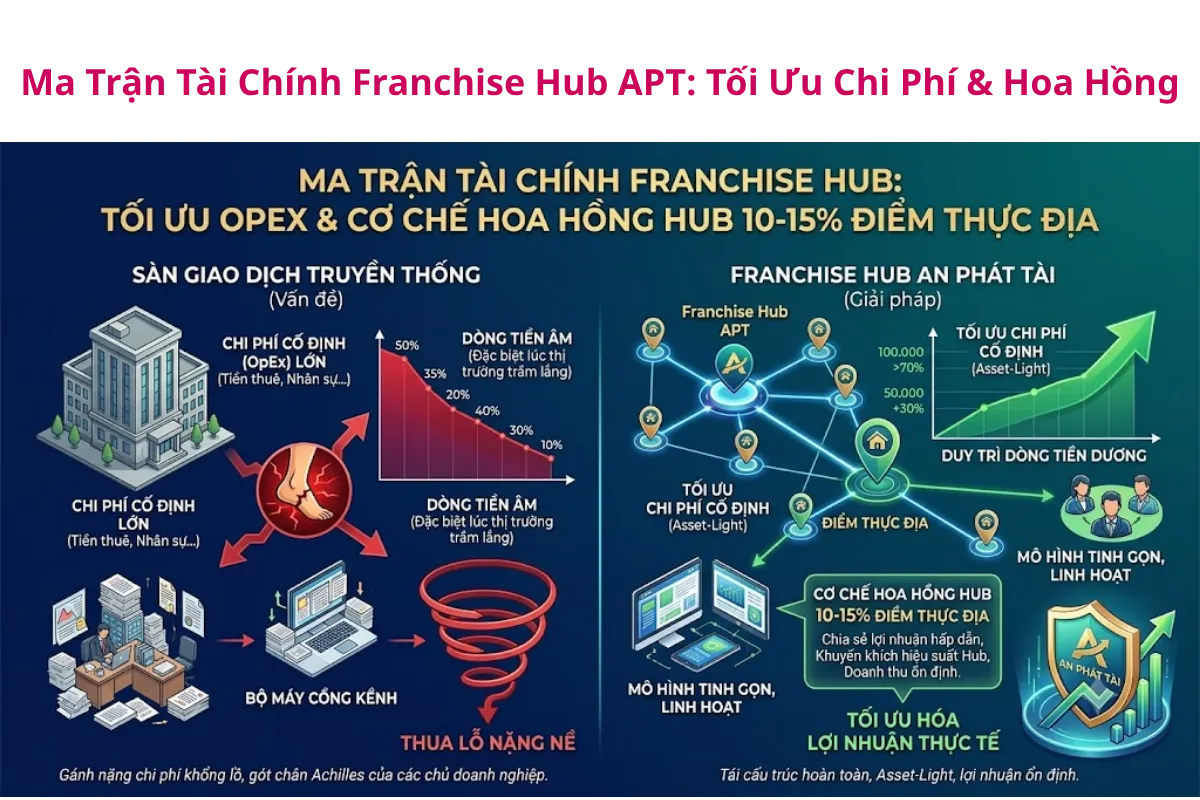 Tối Ưu Chi Phí Cố Định & Cơ Chế Hoa Hồng 10 - 15% Điểm Thực Địa