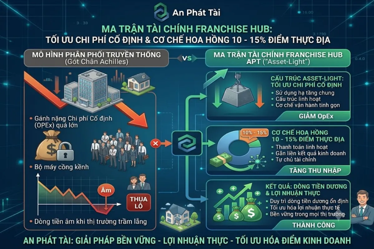 Bí Quyết Tối Ưu 70% Chi Phí Cố Định Của Franchise Hub