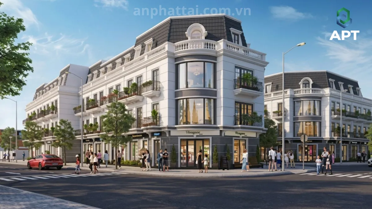 Thiết Kế & Bảng Giá Shophouse Đại Lộ Vinhomes Saigon Park Hóc Môn